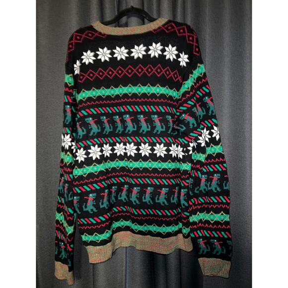 Ugly Christmas Sweater Xmas Size XL Dinosaur - Picture 3 of 3